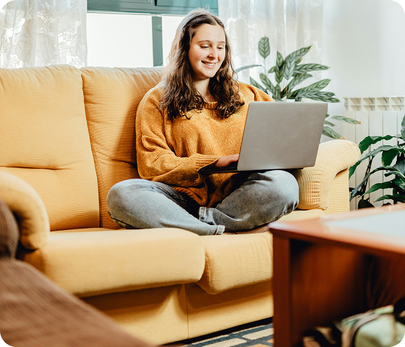 Woman reading devotional