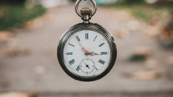 pocket watch at 3:55