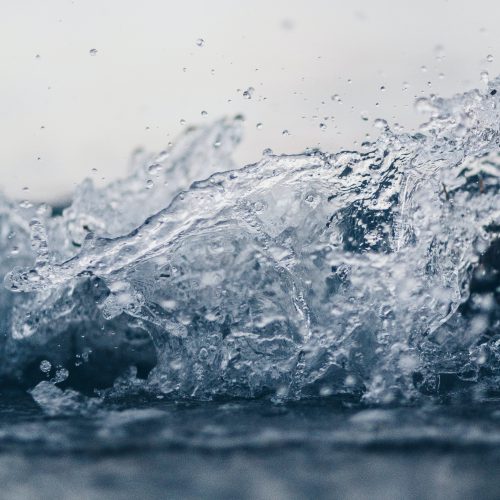 shallow focus photography of water