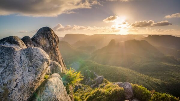 photography of mountain during sunset